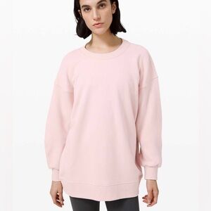 Lululemon Perfectly Oversized Crew Light Pink size 8